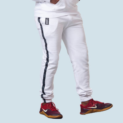 White Fleece Jogger